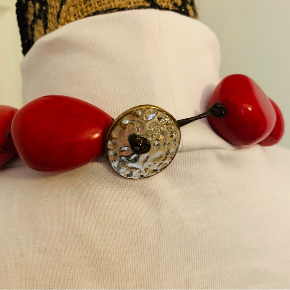 Chaps Ralph Lauren Faux Howlite Choker - Picture 3 of 3